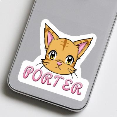 Autocollant Chat Porter Gift package Image