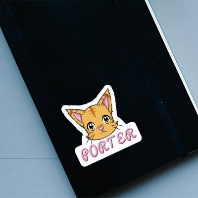 Sticker Porter Katze Gift package Image