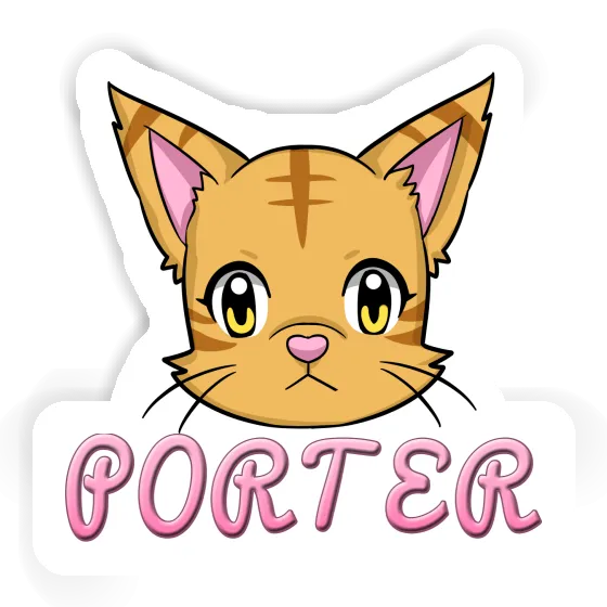 Autocollant Chat Porter Laptop Image