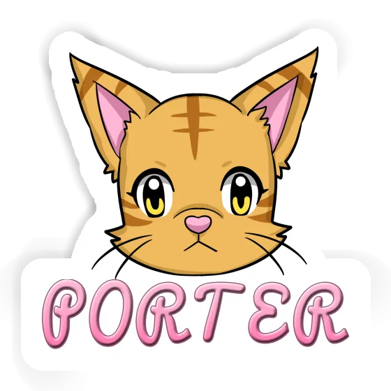 Porter Sticker Cat Laptop Image