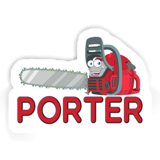 Porter Sticker Kettensäge Notebook Image