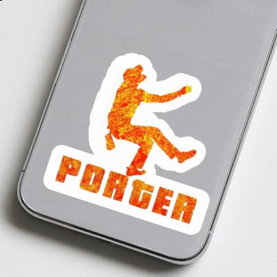 Porter Aufkleber Kletterer Laptop Image