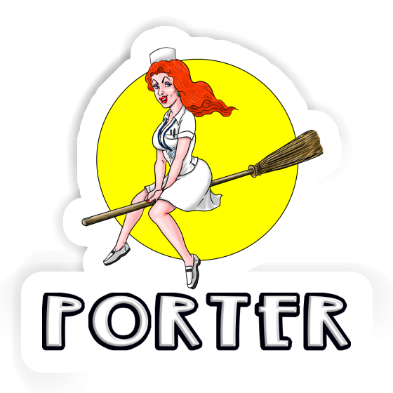 Porter Sticker Krankenschester Laptop Image