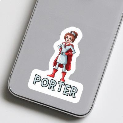 Sticker Porter Krankenschwester Notebook Image