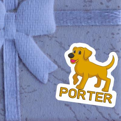 Autocollant Labrador Porter Gift package Image