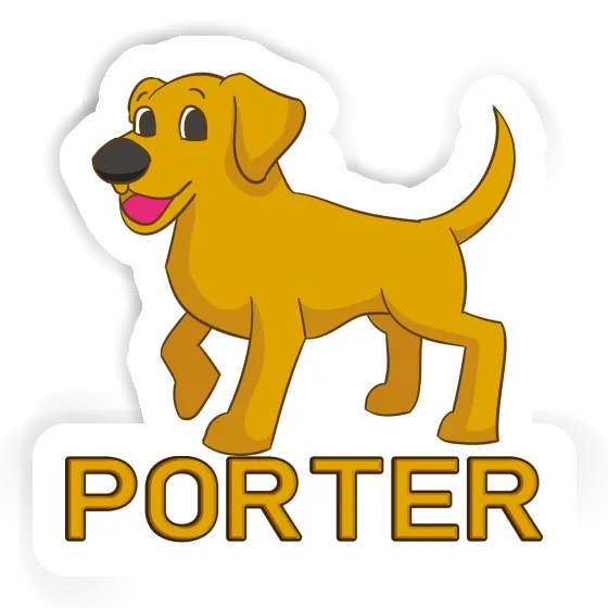 Autocollant Labrador Porter Image