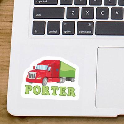Porter Sticker Truck Laptop Image