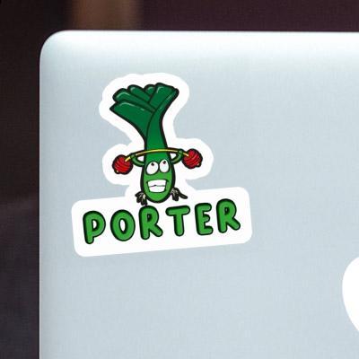 Leek Sticker Porter Notebook Image