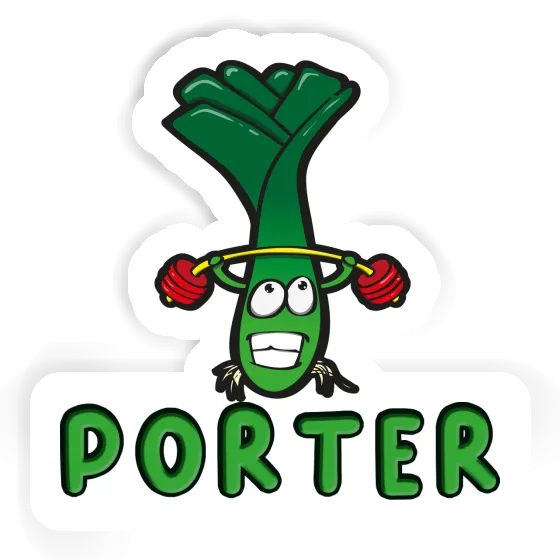 Leek Sticker Porter Laptop Image