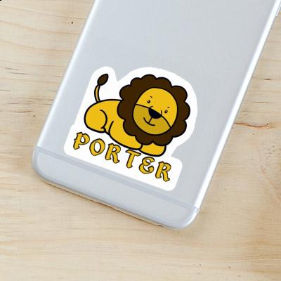 Lion Sticker Porter Laptop Image