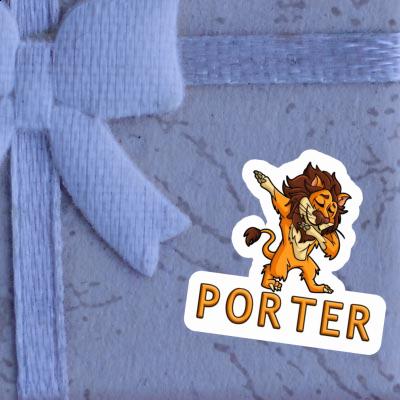 Sticker Porter Löwe Laptop Image