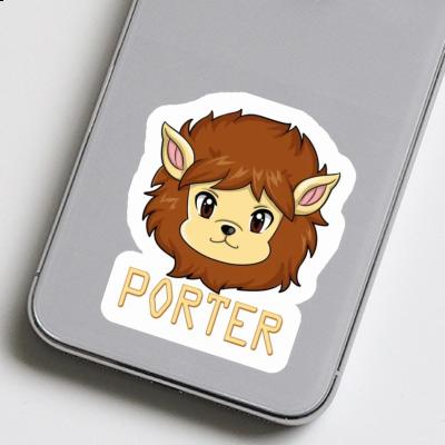 Sticker Porter Lion Laptop Image