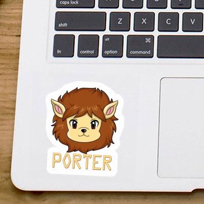 Sticker Porter Lion Laptop Image