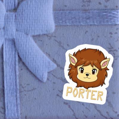 Sticker Porter Lion Image