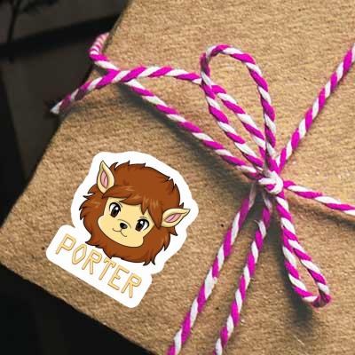 Sticker Porter Lion Notebook Image