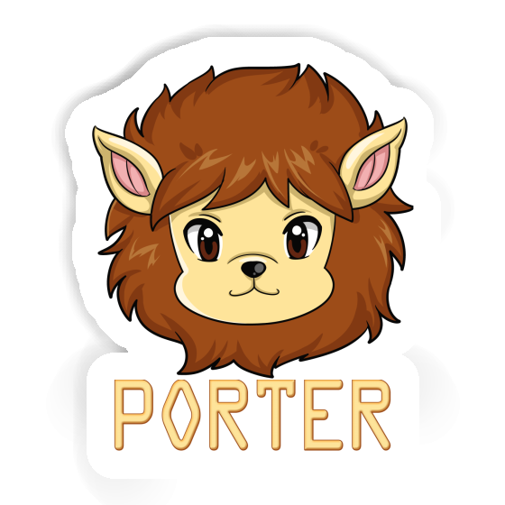 Porter Autocollant Tête de lion Gift package Image