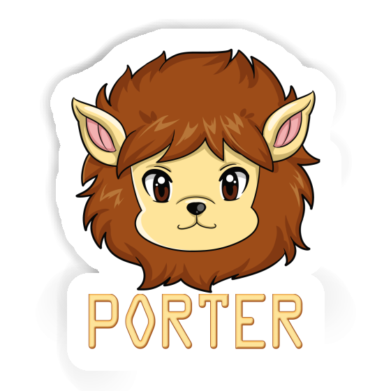 Sticker Porter Lion Notebook Image