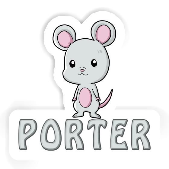 Aufkleber Maus Porter Gift package Image