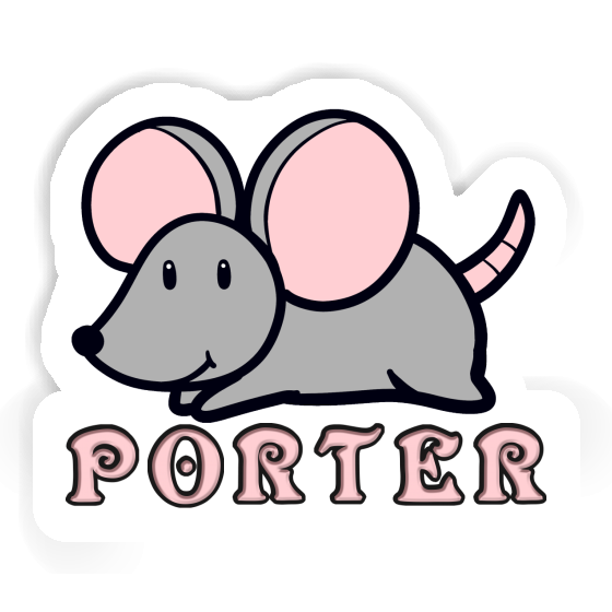 Porter Aufkleber Maus Laptop Image