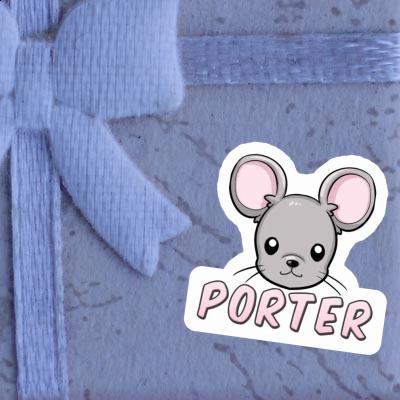 Souris Autocollant Porter Gift package Image