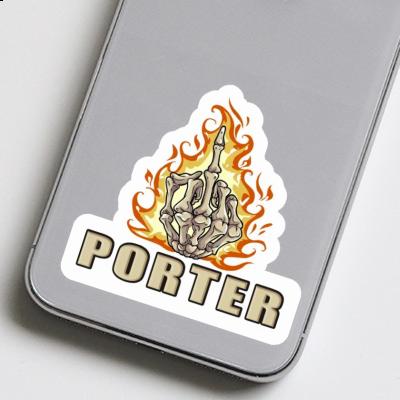 Sticker Middlefinger Porter Laptop Image