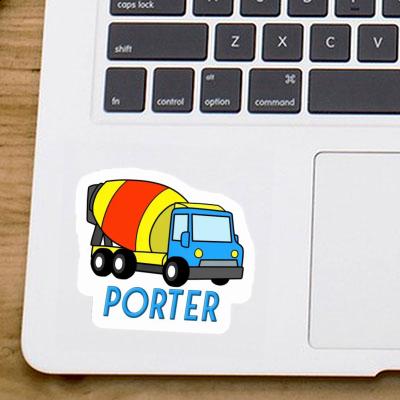 Porter Autocollant Camion malaxeur Laptop Image