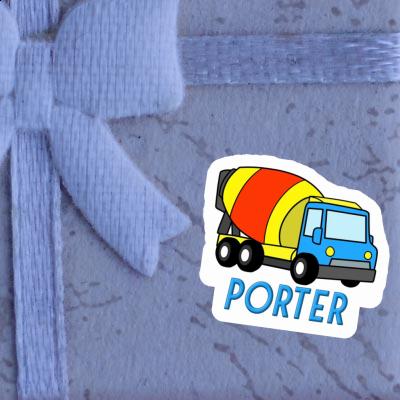 Sticker Mixer Truck Porter Image