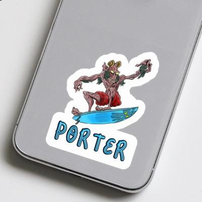 Porter Sticker Wellenreiter Notebook Image