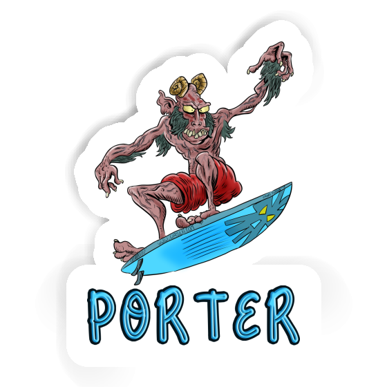 Porter Sticker Wellenreiter Laptop Image