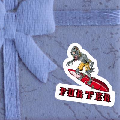 Sticker Porter Surfer Gift package Image