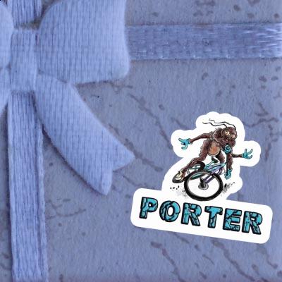 Mountainbiker Aufkleber Porter Image