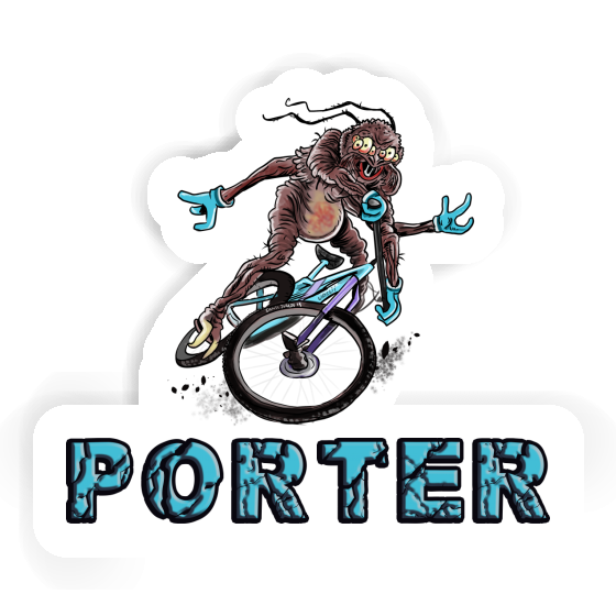 Mountainbiker Aufkleber Porter Image