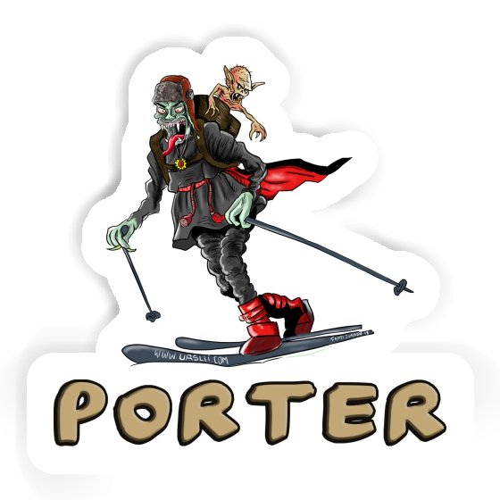 Sticker Porter Telemarker Laptop Image