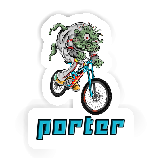 Porter Aufkleber Biker Laptop Image