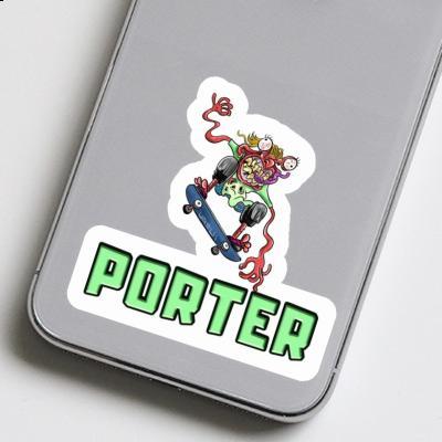 Sticker Porter Skateboarder Notebook Image