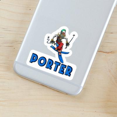 Sticker Skifahrer Porter Image