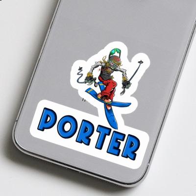 Skier Sticker Porter Image