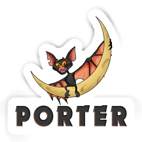 Porter Aufkleber Fledermaus Image