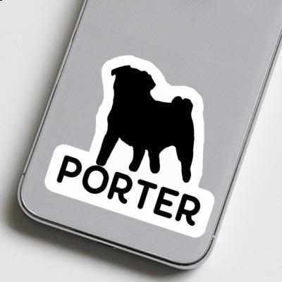 Sticker Porter Pug Notebook Image