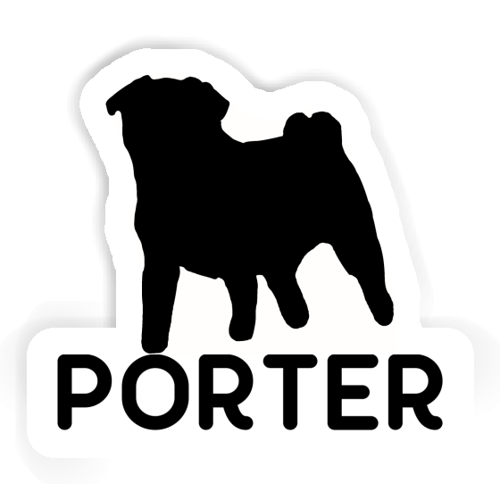 Sticker Porter Pug Notebook Image