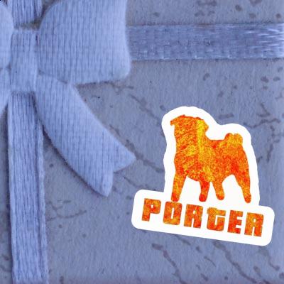 Porter Sticker Pug Image