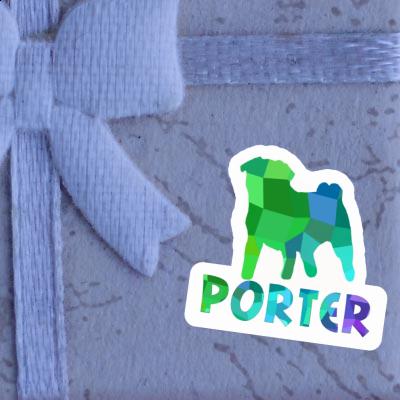 Pug Sticker Porter Image