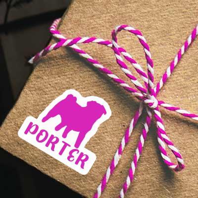 Sticker Porter Pug Gift package Image