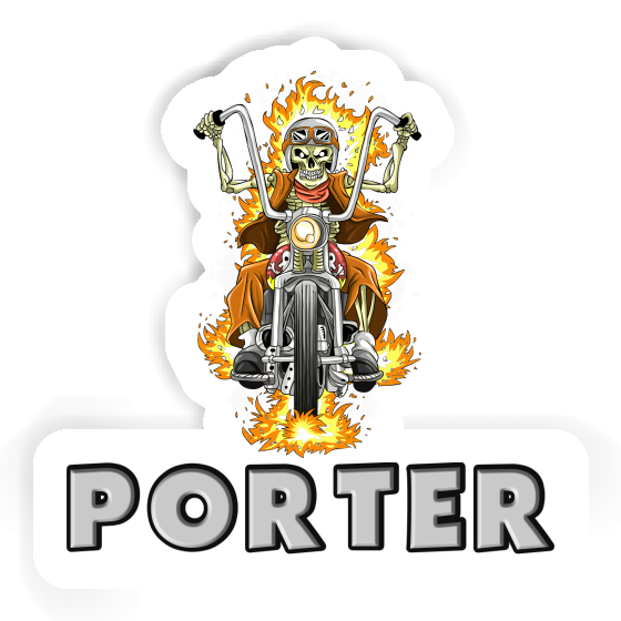 Sticker Motorbike Rider Porter Notebook Image