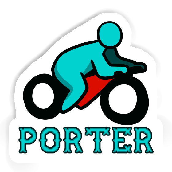 Autocollant Porter Motocycliste Image