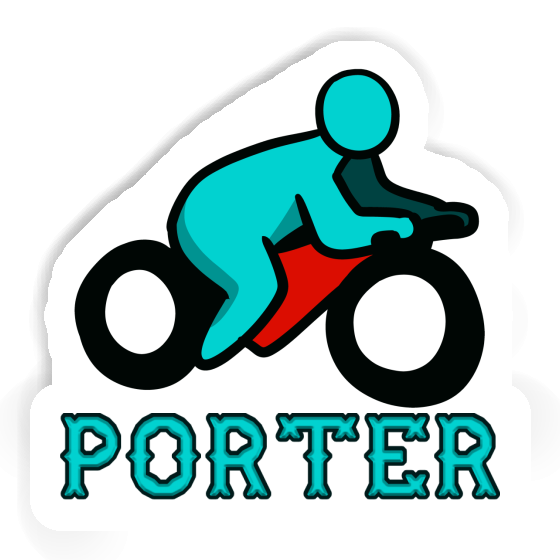 Aufkleber Motorradfahrer Porter Gift package Image