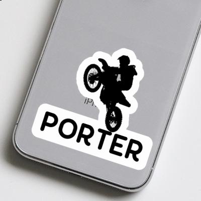 Motocross-Fahrer Aufkleber Porter Image