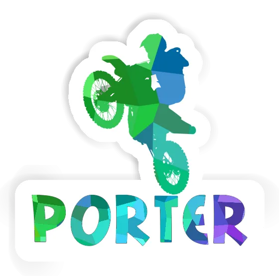 Sticker Motocross-Fahrer Porter Notebook Image