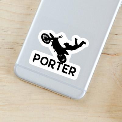 Porter Aufkleber Motocross-Fahrer Laptop Image