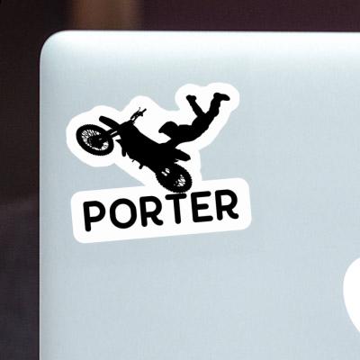 Porter Aufkleber Motocross-Fahrer Notebook Image